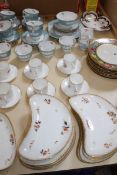 A Spode Copeland`s China `Old Colony Rose` pattern (6447) part tea service, together with a set of