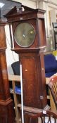 An oak and mahogany eight-day longcase clock, early 19th century, the four pillar rack and bell