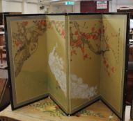 Two decorative folding screens Best Bid