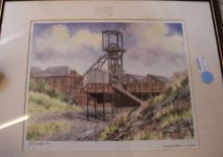 After J. C. Madgin `Sacriston Colliery, Co. Durham` `Durham City` A pair of polychrome prints 18 x