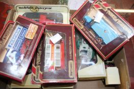 A mixed lot to include boxed Matchbox Models of Yesteryear model cars, together with two travelling