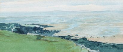 Ian Gardner Heysham Point, Morcambe Bay watercolour on paper, 1975, signed, titled and dated verso,