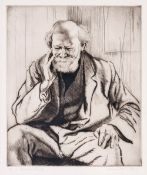 Doris M. Stacey (20th century) Portrait of W. S. Julian Esq., etching and drypoint, on wove paper,