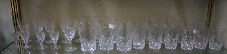 A mixed quantity of Waterford drinking glasses Please note three of the glassses are Edinburgh