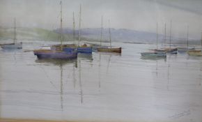 Gwen Dorrien Smith (20th Century) `Locquirec` Watercolour Signed, titled and dated 1920 in pencil