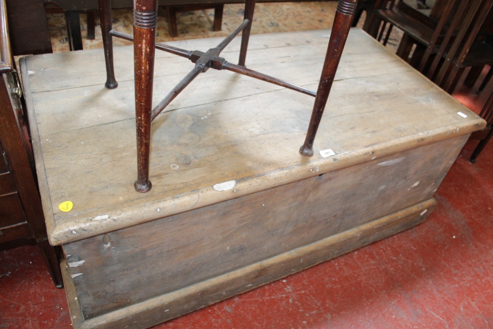 A 19th Century pine trunk 120cm wide