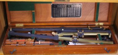 Two cased Hiliger & Watts, two metal cased Cooke Tavistock Theodolites, and a Stanley cased