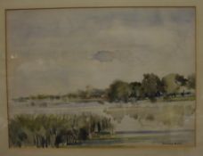 Wellesley Bailey (1874-1954) River Landscape watercolour on paper, signed `Wellesley Bailey` at