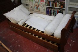 A French cherrywood Lit en Bateau Best Bid