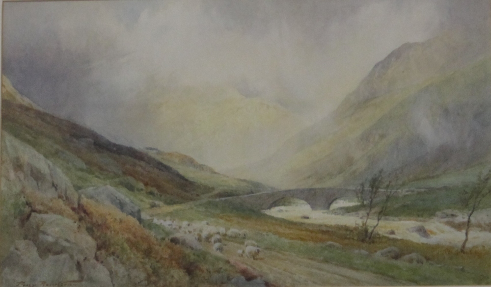 Percy Robertson R.E Glen Clunie Watercolour Signed lower left  27 x 45cm; 19th Century School