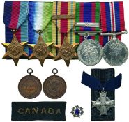 A Scarce Canadian WW2 `D-Day Operations` Group of 6 awarded to Engine Room Artificer John Bernard