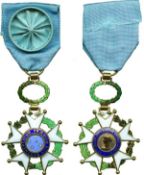 BRAZIL, National Order of the Southern Cross, Officer`s breast badge in gold and enamels, with