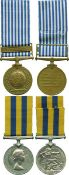 A Korean War Pair awarded to Private H S Barnes, King`s (Liverpool) Regiment, comprising: Korea