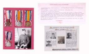 A Great War Military Medal Casualty Group of Five to Sergeant D. Littlejohn of ÒD` Company, 8th