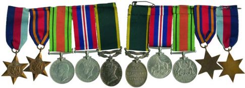 A Second World War Campaign Group of 5 awarded to Sergeant D W Lee, Sherwood Foresters,