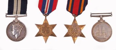 A Second World War Distinguished Service Medal Group of Five to Engine Room Artificer R. L. Jones
