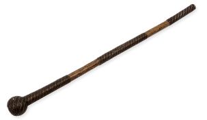 [SOUTH AFRICA] A South African Zulu War or Boer War Period Fighting Stick, of elongated form,