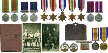 A Great War `Suvla Bay Landings` and WW2 `D-Day Landings` Father & Son Family Group to `Scriven`:. A