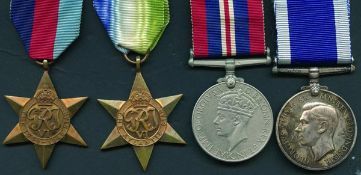 A WW2 `D-Day Operations` and Long Service Group of 4 awarded to Petty Officer Charles Robert