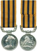 BRITISH SOUTH AFRICA COMPANY MEDAL, 1890-1897, Rhodesia 1896 reverse, no clasp (4064 Pte W. H.