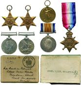 A Father & Son Family Group to `Broadwood`, comprising:. A Great War Trio awarded to Lieutenant