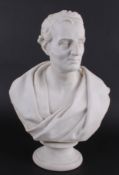 Wellington - Arthur Wellesley First Duke of (1769-1852) - A Parian Bust After E. W. Wyon, mounted on