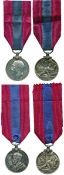 IMPERIAL SERVICE MEDAL (2), GVR, 1st type (George Alfred Blizard), and GVR, 2nd type (Thomas