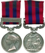 INDIA GENERAL SERVICE MEDAL, 1854-1895, single clasp, Northwest Frontier (304 Corpl. J. Dillon.