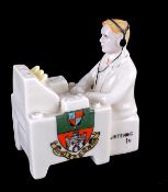 Model of Radio Operator by Carlton China (Windsor) 82cm high.