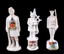 Model of Soldier by Arcadian China (Altleborough) restored, 130mm high. Model of Scottish Soldier by