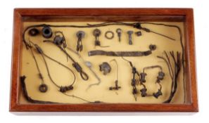 A Collection of Turnbuckles and Wire Fasteners from The Crash Site of Zeppelin SL11 Shot Down at