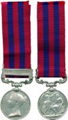 INDIA GENERAL SERVICE MEDAL, 1854-1895, single clasp, Chin Lushai 1889-90 (1498 Pte. C. Francis, 2nd