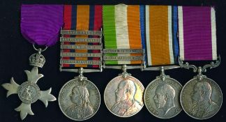 A Boer War and Great War MBE Group of 5 awarded to Captain Herbert James Jordan, Union Defence