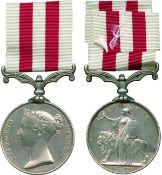 INDIAN MUTINY MEDAL, 1857-1858, no clasp (William Napp, 43rd Light Infantry); erased and renamed