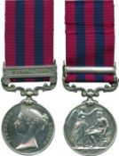 INDIA GENERAL SERVICE MEDAL, 1854-1895, single clasp, Hazara 1888 (609 Pte. J . Gammon 1st Bn