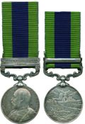 INDIA GENERAL SERVICE MEDAL, 1908-1935, single clasp, North West Frontier 1908 (9759 Pte. R. E.