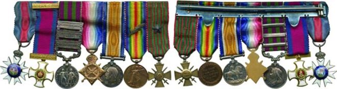 A Fine Miniature Medal Group of 7, comprising: The Order of St Michael and St George, KCMG breast