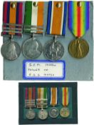 A Boer War and Great War Group of 4 awarded to Sergeant George Edwin Macey Marsh, 8th Battalion (