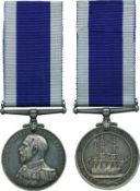 ROYAL NAVY LONG SERVICE AND GOOD CONDUCT MEDAL, GVR, non-swivel type (217572 W. C. Norval. P.O. H.