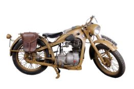 A Second World War German Army BMW R35 Motorcycle of standard production specification engine