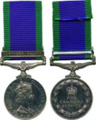 GENERAL SERVICE MEDAL, 1962-2007, single clasp, Northern Ireland (25144968 Pte. J. D. Kenney
