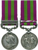 INDIA GENERAL SERVICE MEDAL, 1895-1902, single clasp, Punjab Frontier 1897-98 (1603 Sepoy Sodama 2nd