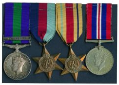 A Scarce Palestine Campaign and WW2 East Africa `KIA` Group of 4 awarded to Private Emile