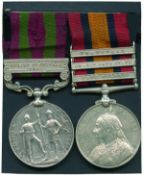 An Indian Campaigns and Boer War Pair awarded to Lance-Corporal Arthur Penny, 1st Battalion,