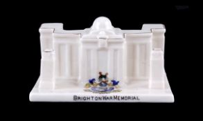 Rare Model of the Brighton War Memorial by Carlton China (Brighton) 102mm wide.