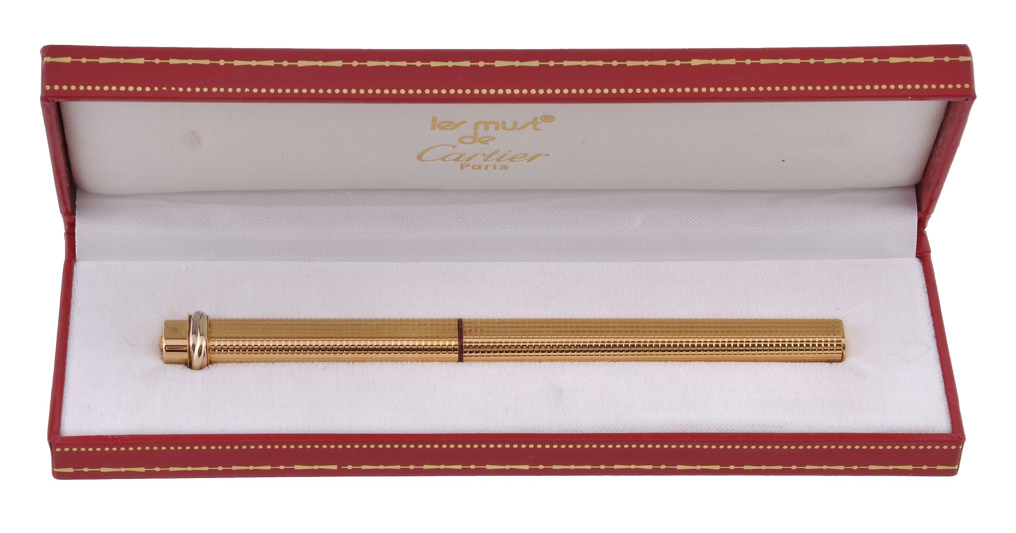 Cartier, Must de Cartier, Vendome, a gold plated fountain pen Cartier, Must de Cartier, Vendome, a