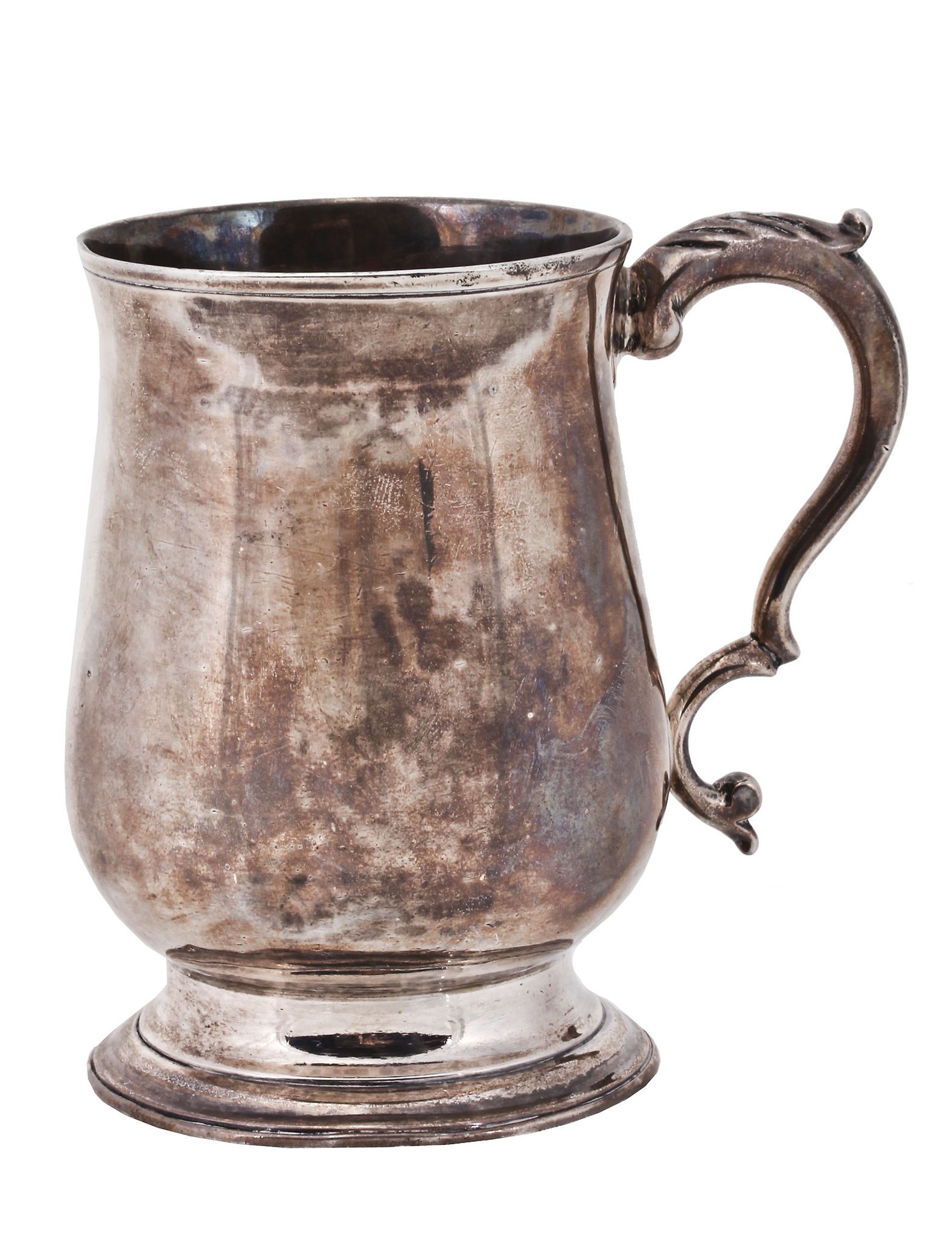 A George III silver baluster christening mug by Peter & Ann Bateman A George III silver baluster