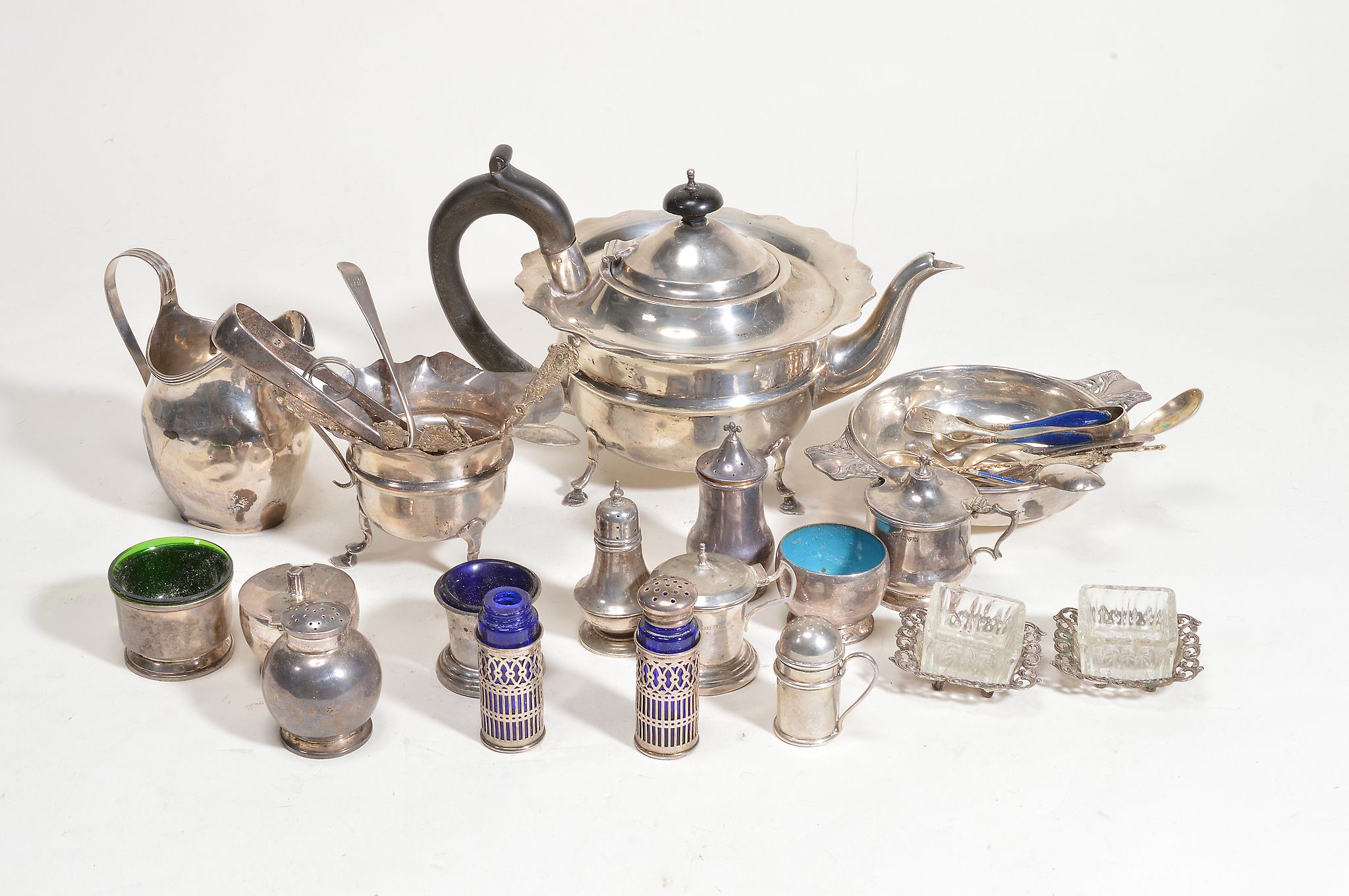 A collection of silver and silver plate, including A collection of silver and silver plate,