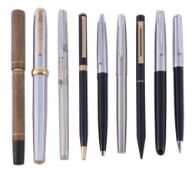 A selection of pens, including: Parker; Conway Stewart; Sheaffer, and others A selection of pens,