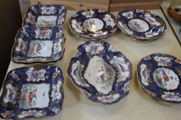 A Booths part dinner service decorated with exotic birds `Copeland Chelsea` pattern Best Bid
